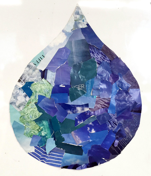 Water Drop Collage · Art Projects for Kids