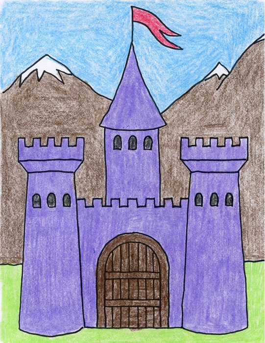 How To Draw A Castle Art Projects For Kids