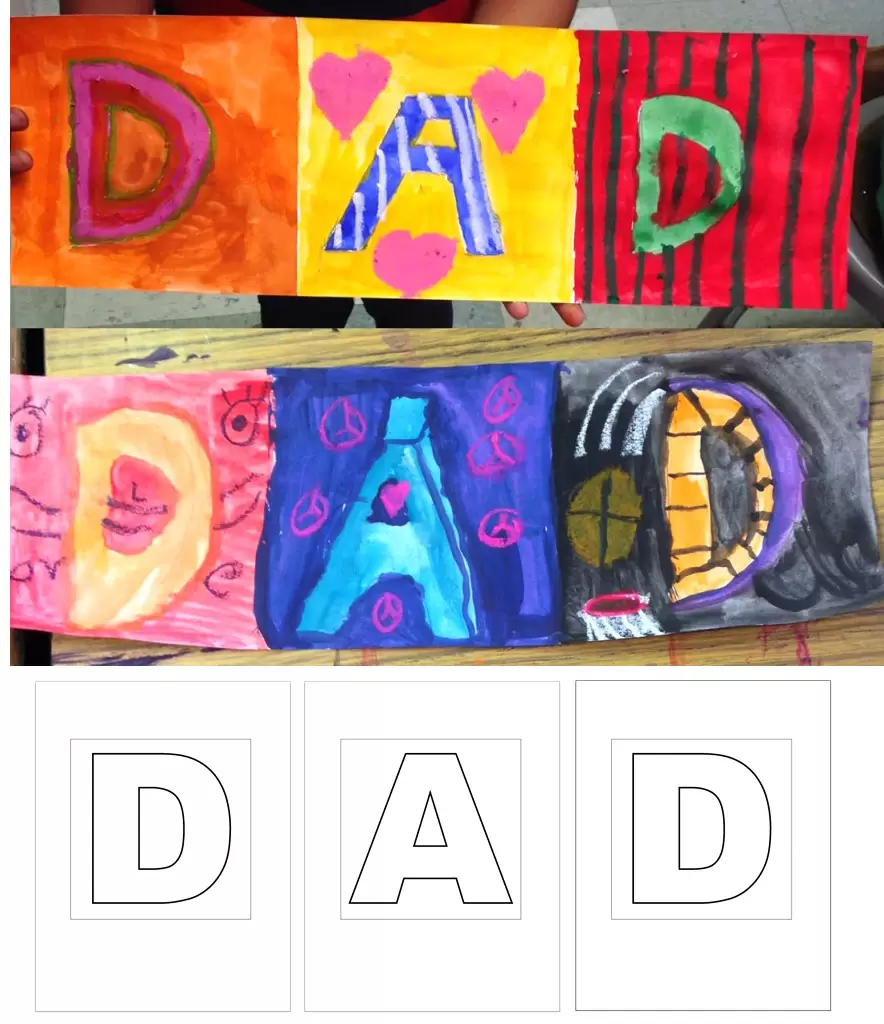 Easy DIY Father’s Day Card and Coloring Page