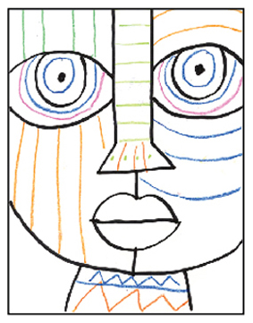 Draw An Abstract Face Art Projects For Kids