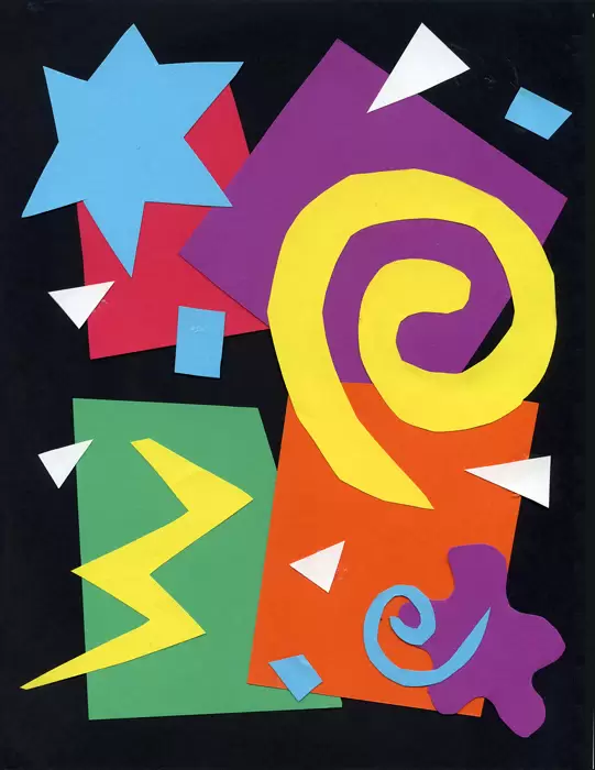 A Matisse art Project, made with the help of an easy step by step tutorial.