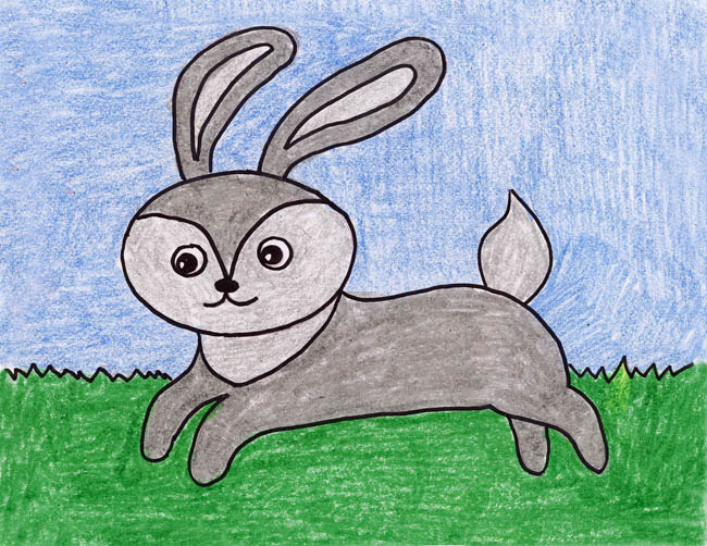 cute rabbit drawing for kids - Clip Art Library