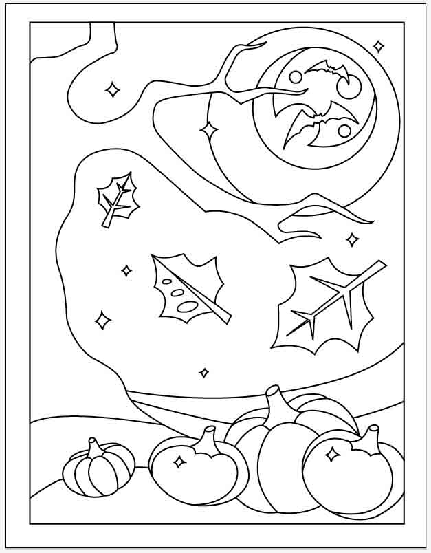 halloween art coloring pages - photo #27