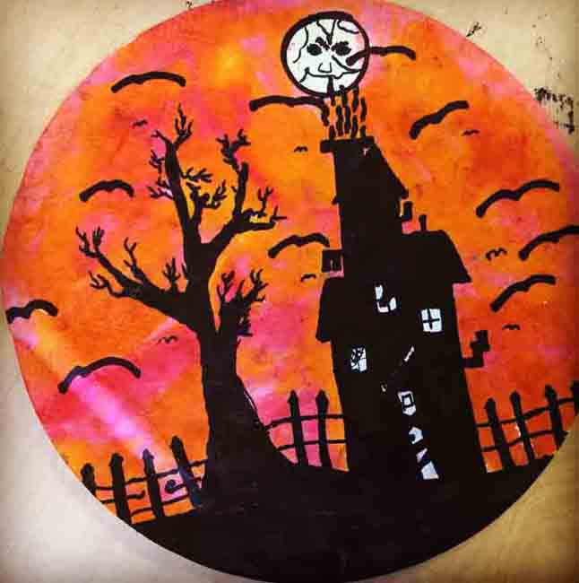 Halloween Silhouette · Art Projects for Kids