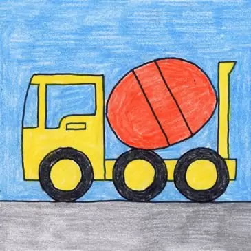 how to draw a truck
