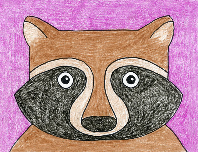 Raccoon Face Art Projects for Kids