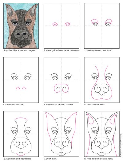 Draw A Doberman · Art Projects For Kids