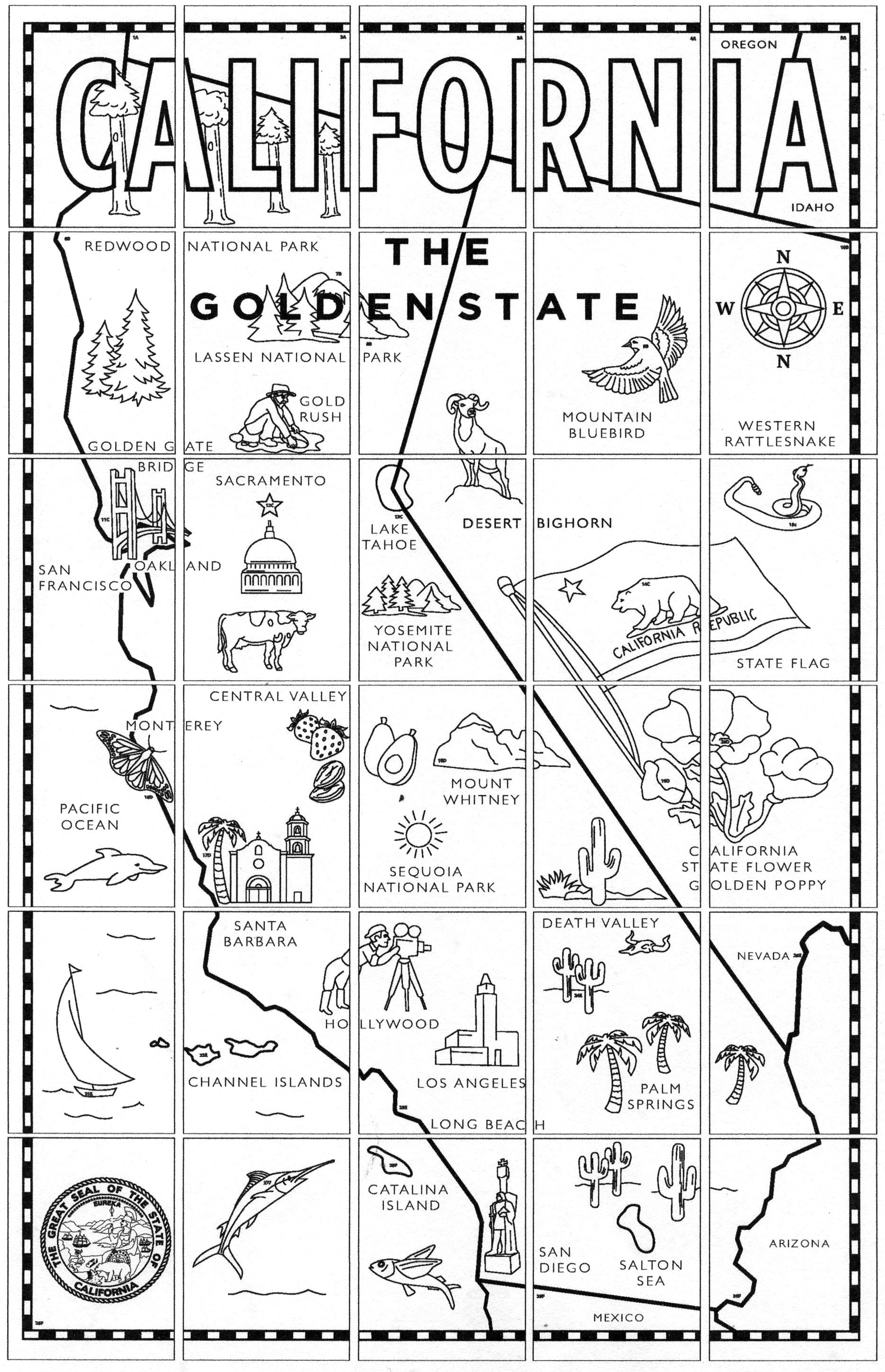 California Map Mural · Art Projects for Kids