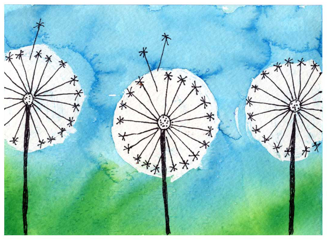 Dandelion Painting · Art Projects for Kids