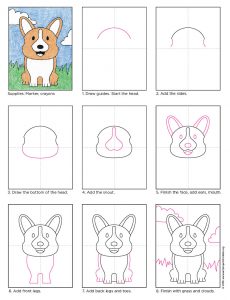 Draw a Corgi Dog - Art Projects for Kids