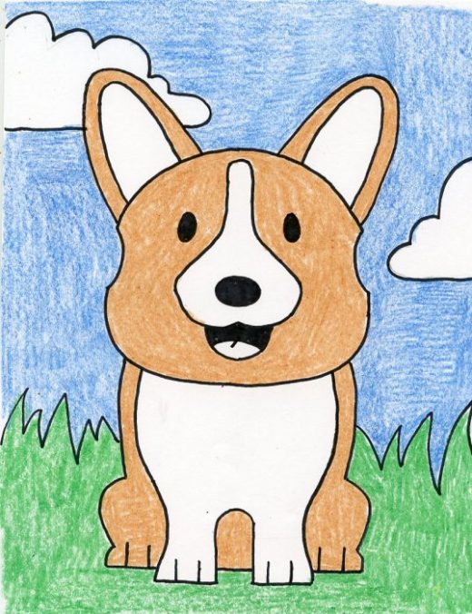 Corgi Dog · Art Projects for Kids