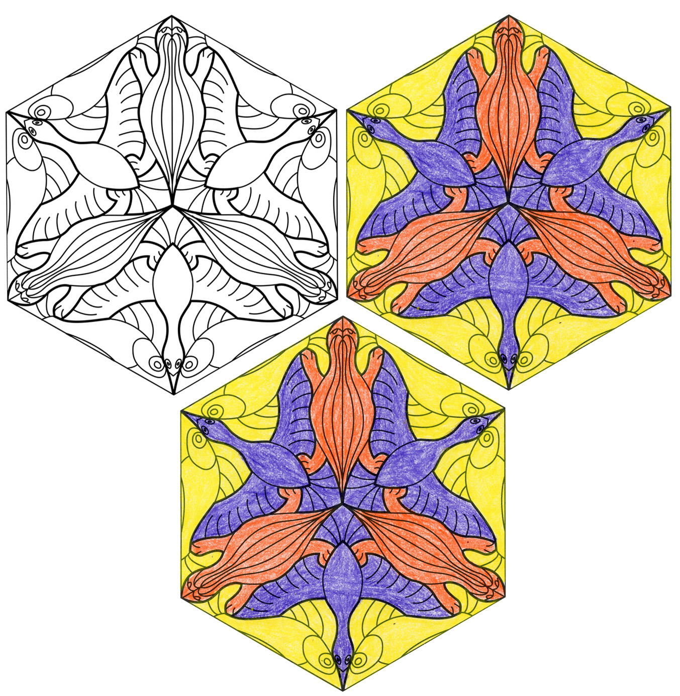 TPT Escher Hexagon