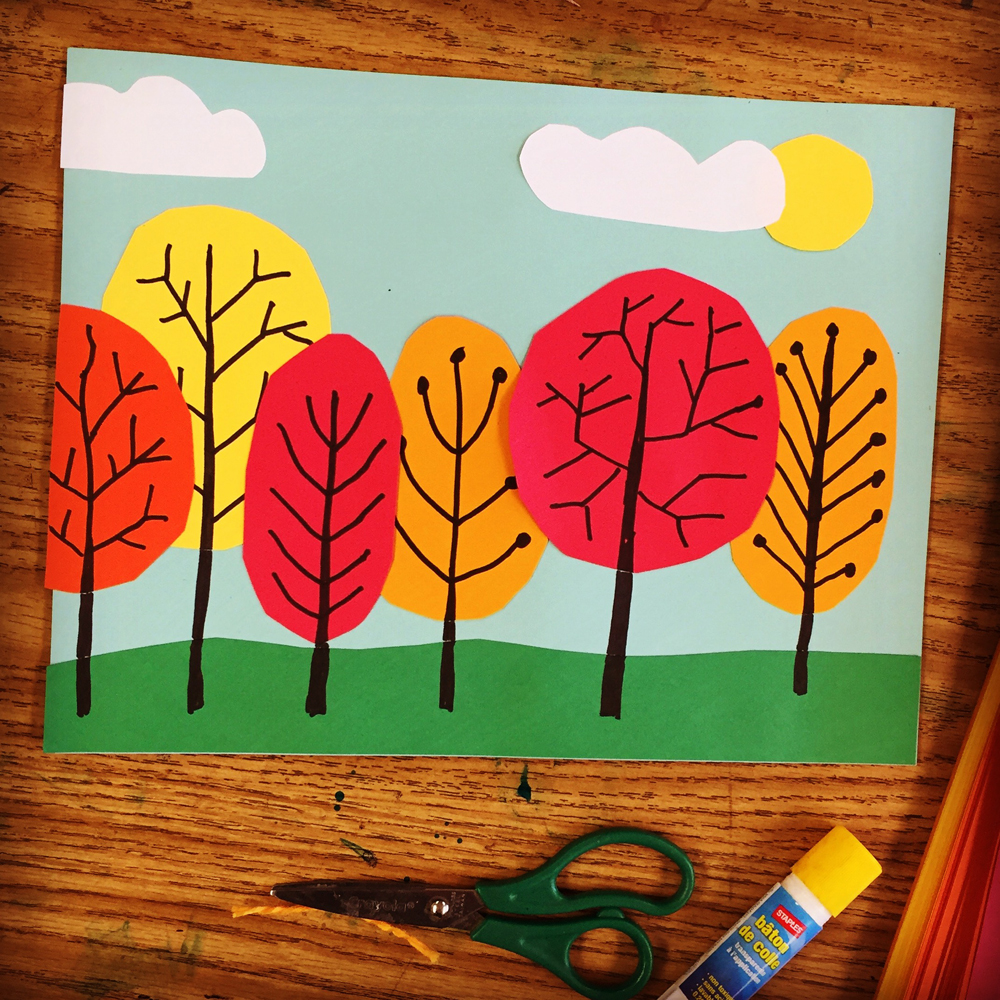 overlapping-tree-collage-art-projects-for-kids