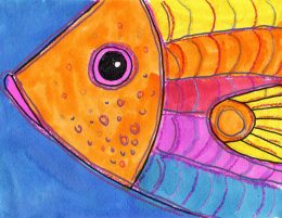 Easy How to Paint a Koi Fish Tutorial and Koi Fish Coloring Page