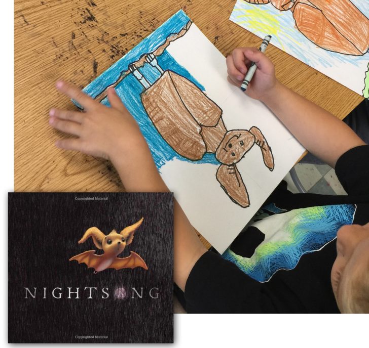 How to Draw a Bat (with Color!) Directed Drawing Lesson for Kids