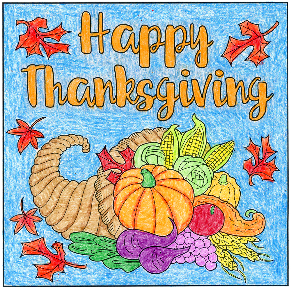 Free Thanksgiving Printable A Thanksgiving Mural · Art Projects for Kids