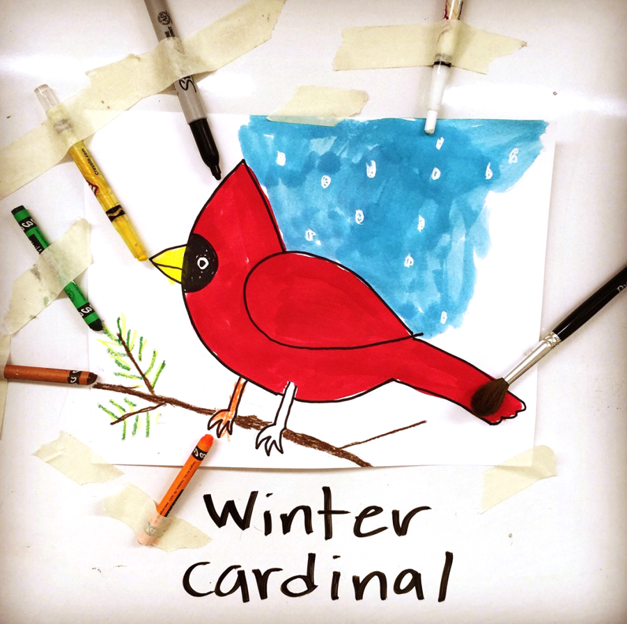 Draw A Cardinal Art Projects For Kids