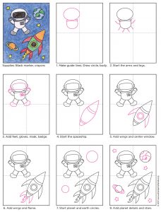 Draw an Astronaut - Art Projects for Kids