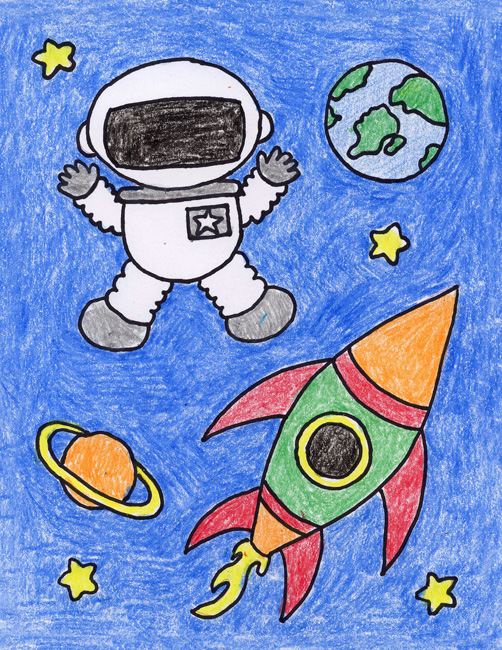 Blast Off to Outer Space! A Drawing Adventure for Little Astronauts