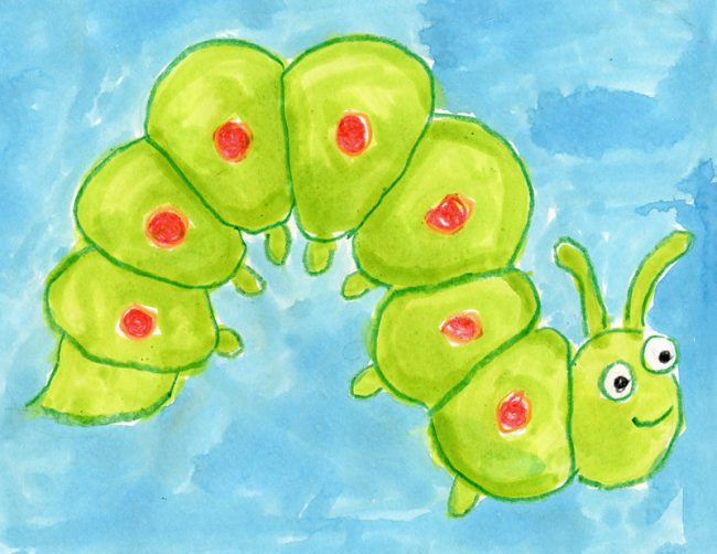 Caterpillar Drawing - How To Draw A Caterpillar Step By Step