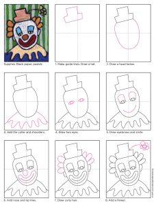 Draw a Clown - Art Projects for Kids