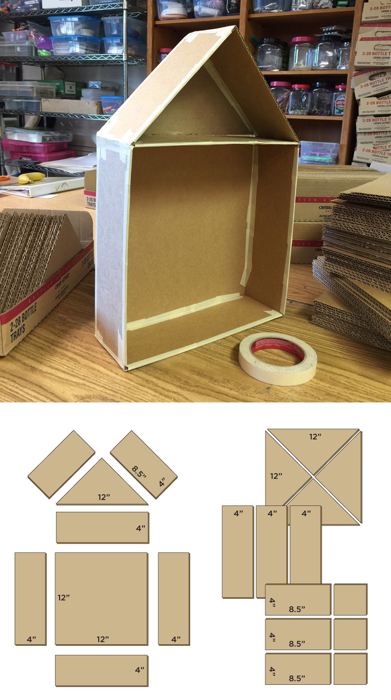 Cardboard House Collection · Art Projects for Kids