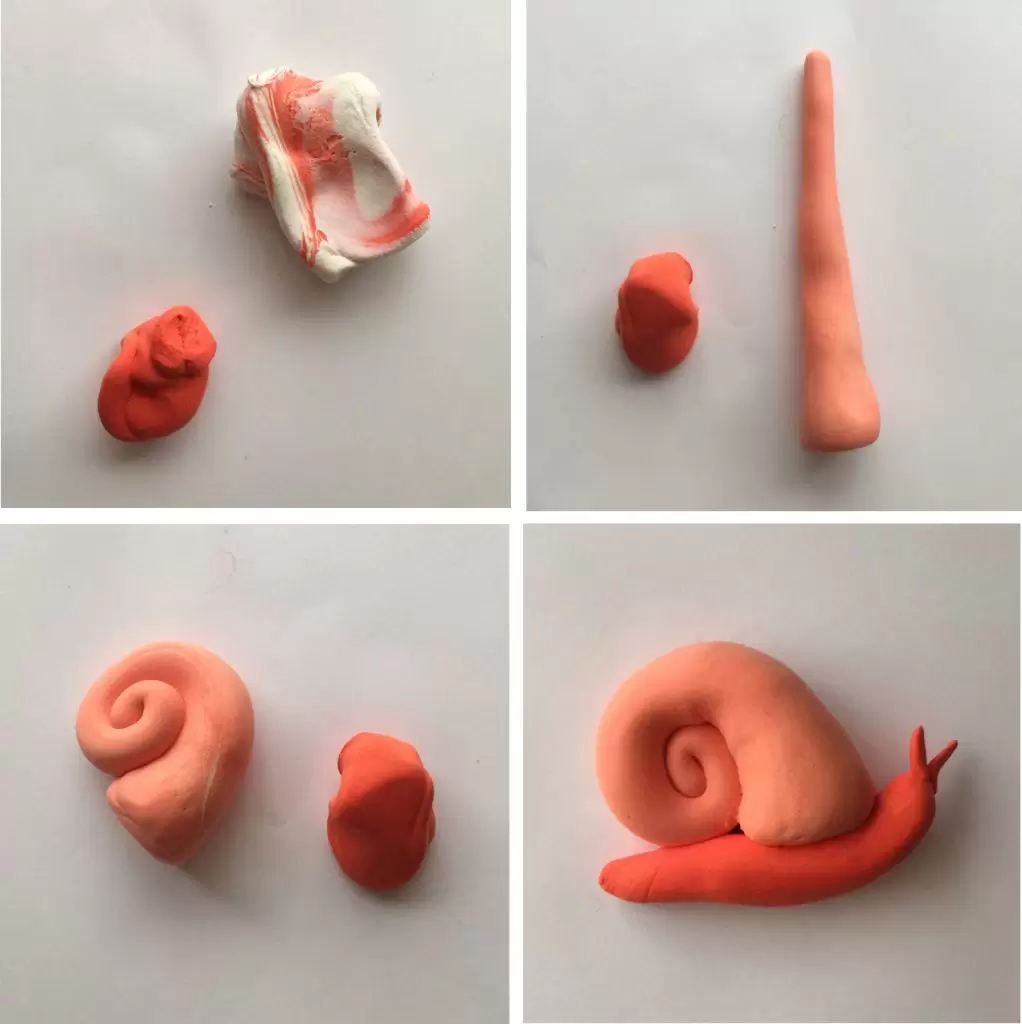 Model Magic Snail diagram 1 — Activity Craft Holidays, Kids, Tips