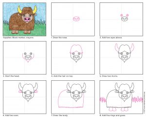 Draw a Water Buffalo - Art Projects for Kids