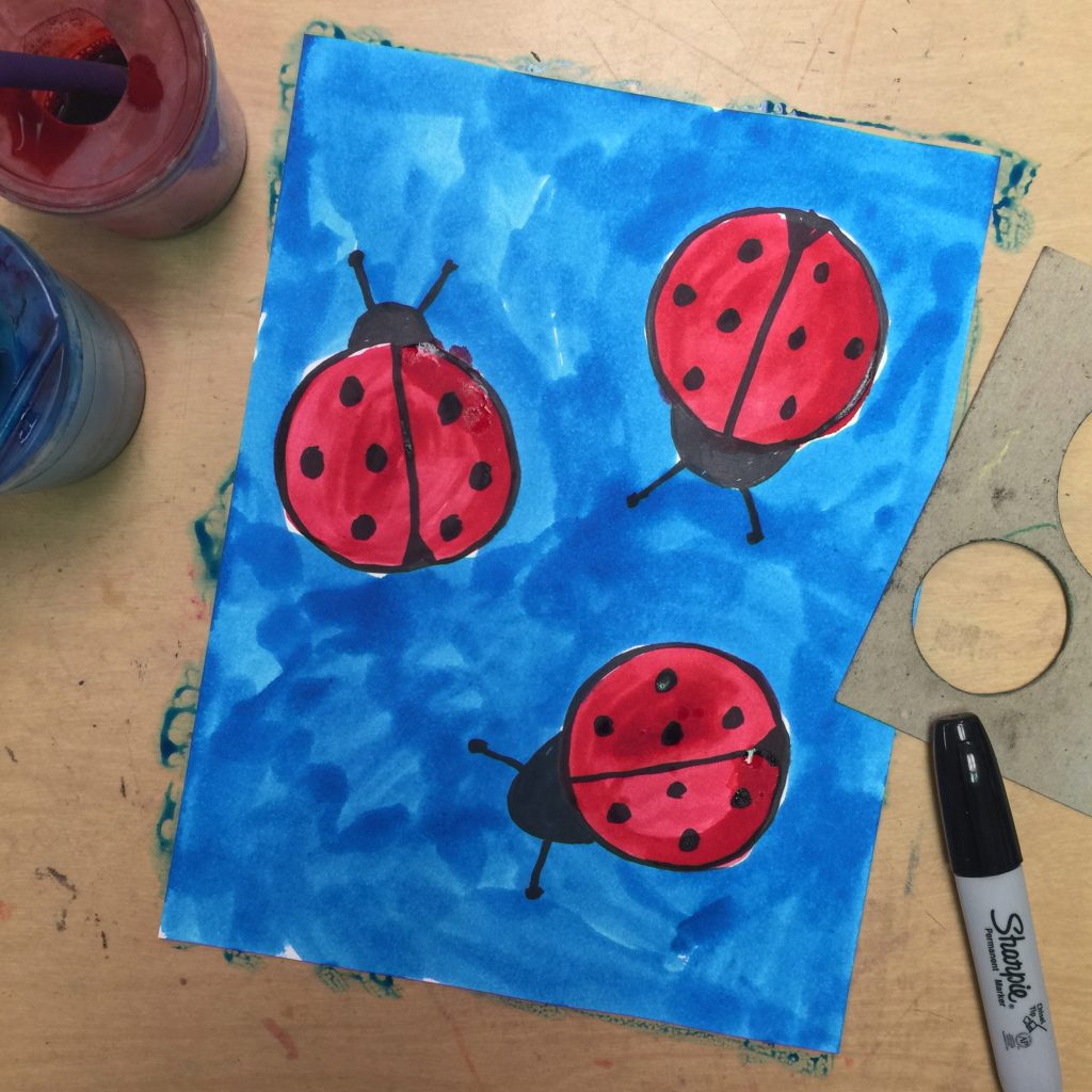 Draw a Simple Lady Bug · Art Projects for Kids