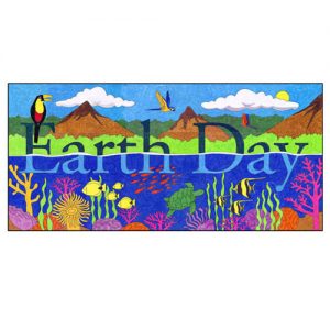 Earth Day Tropical Mural