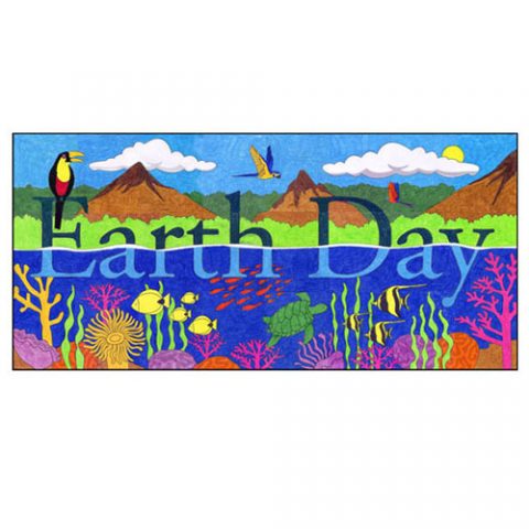 Doodle Earth Day Mural · Art Projects for Kids