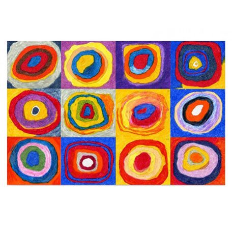 Kandinsky Circles Mural Template