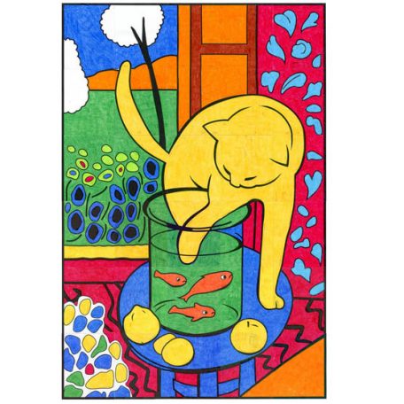 Matisse Cat Mural · Art Projects for Kids