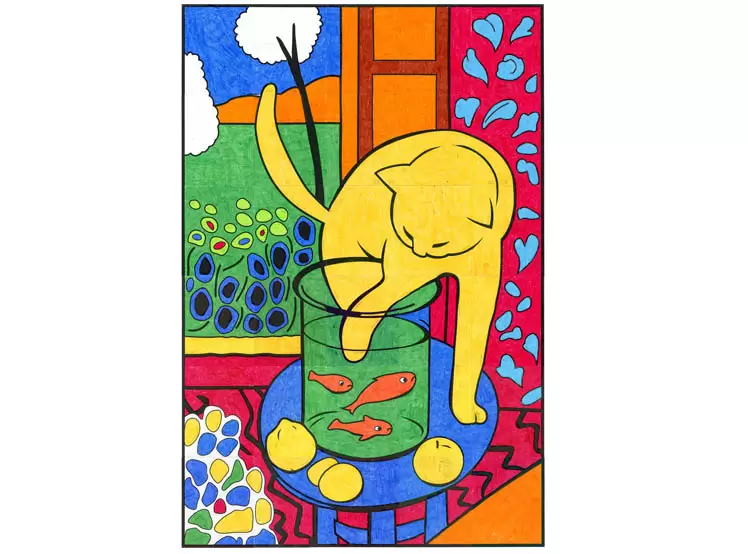 Matisse Cat Mural