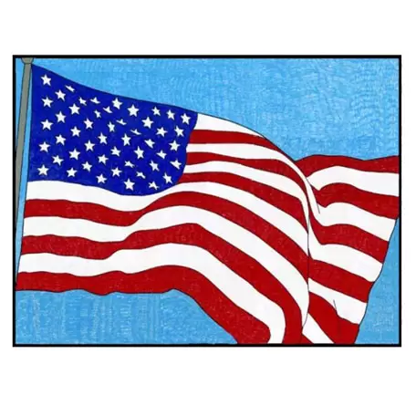 usa flag to color