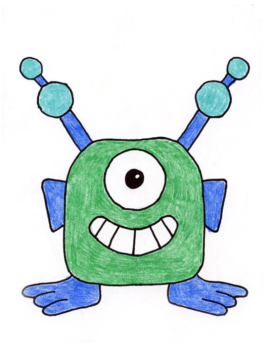 How to Draw Aliens · Art Projects for Kids