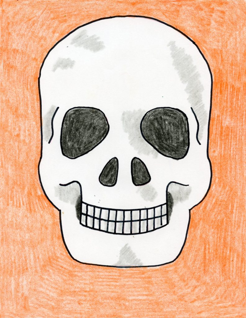 Draw A Skull Art Projects For Kids