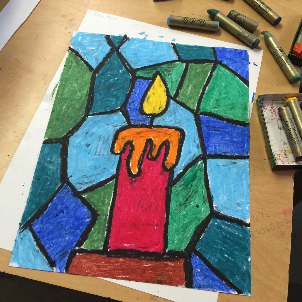 stained-glass-candle-drawing-art-projects-for-kids