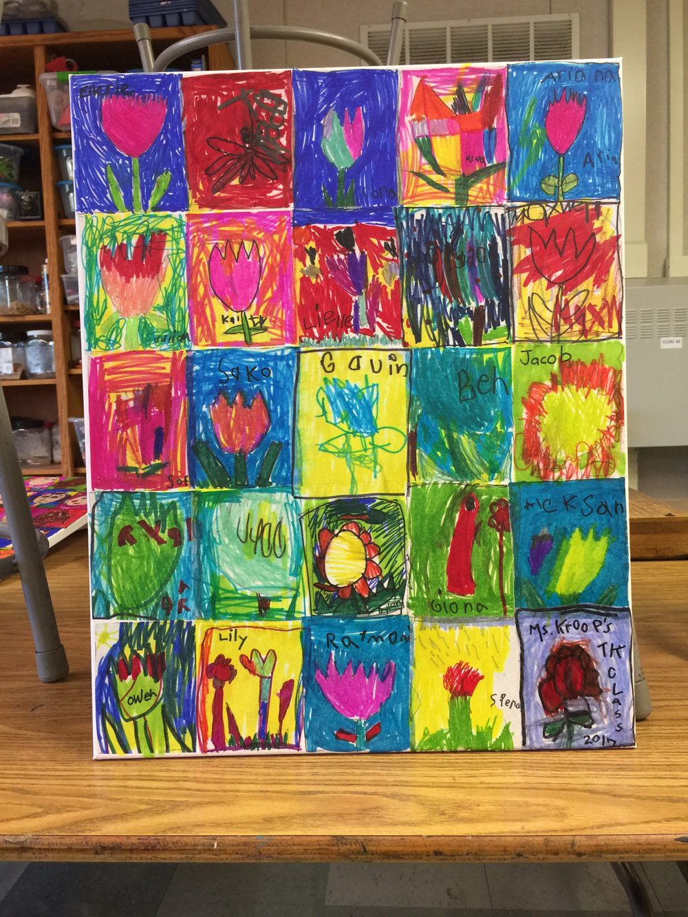preschool art project canvas art