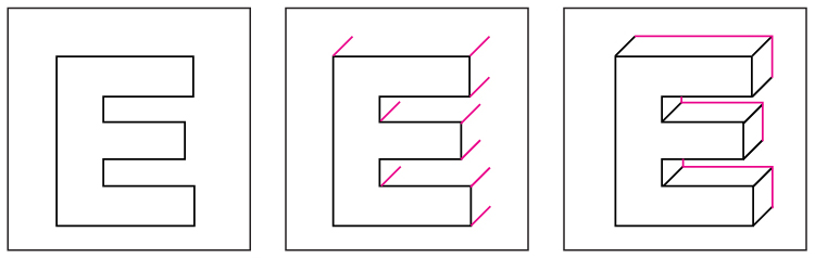How To Draw A 3d Letter E