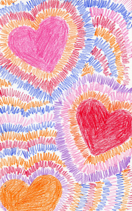Easy Heart Drawing Ideas and Heart Coloring Page