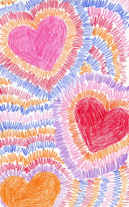 Easy Heart Drawing Tutorial Video and Heart Coloring Page