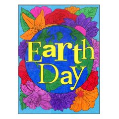 Earth Day Floral Mural