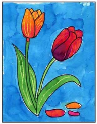 Featured image of post Tulip Flower Painting Images - Tulip watercolor painting watercolour flowers art, tulip transparent background png clipart.