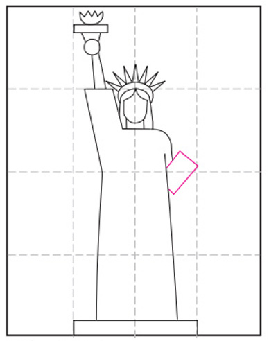 Draw An Easy Statue Of Liberty Art Projects For Kids