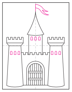 simple castle outline