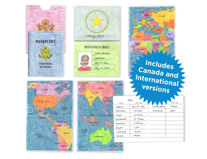 International Passport Template For Kids Printable - Parents