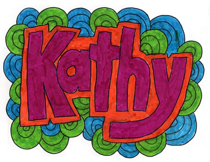Doodle Name Art Art Projects For Kids
