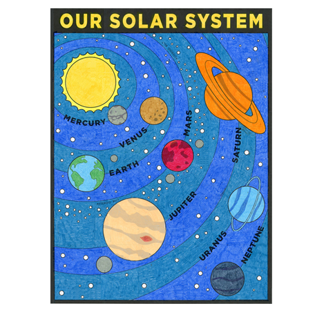 How To Draw The Solar System, Step by Step, Drawing Guide, by Dawn -  DragoArt-nextbuild.com.vn
