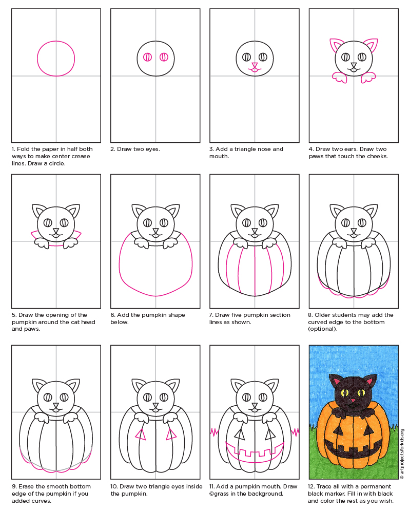 Drawing Ideas Easy For Kids Halloween - Jameslemingthon Blog